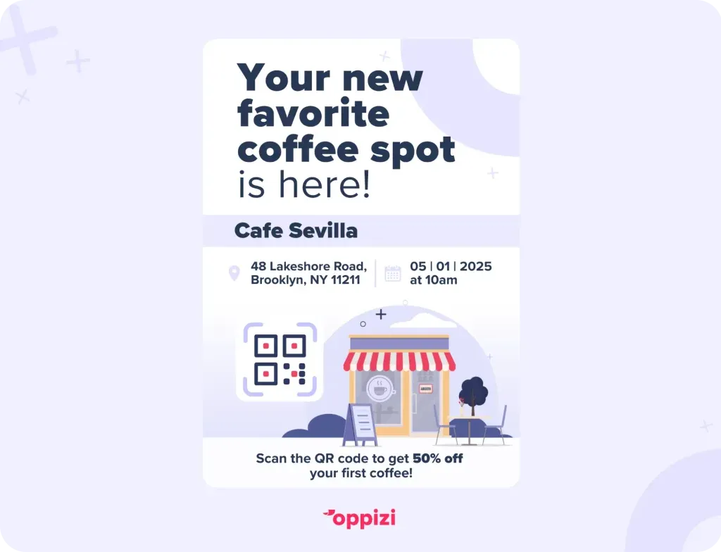 Example of a flyer to build brand awareness