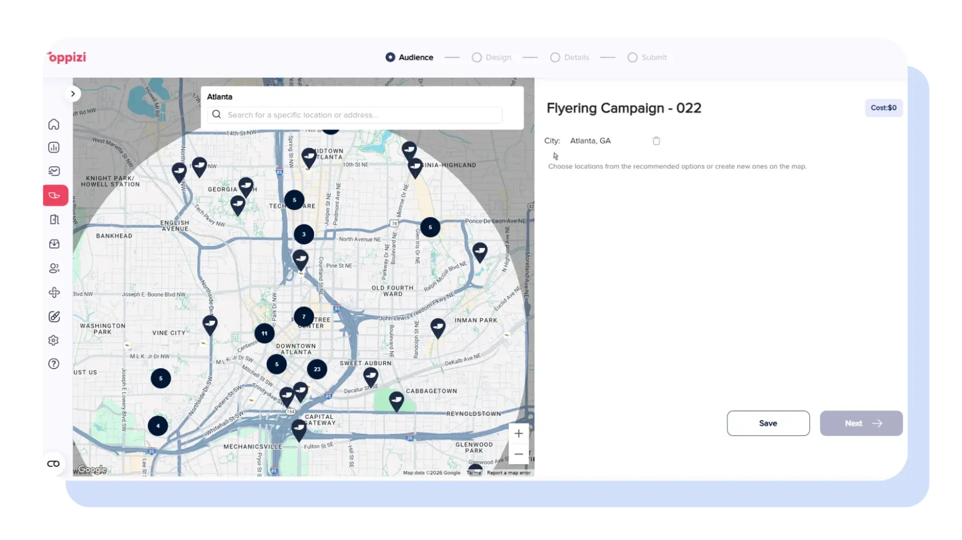 flyering targeting