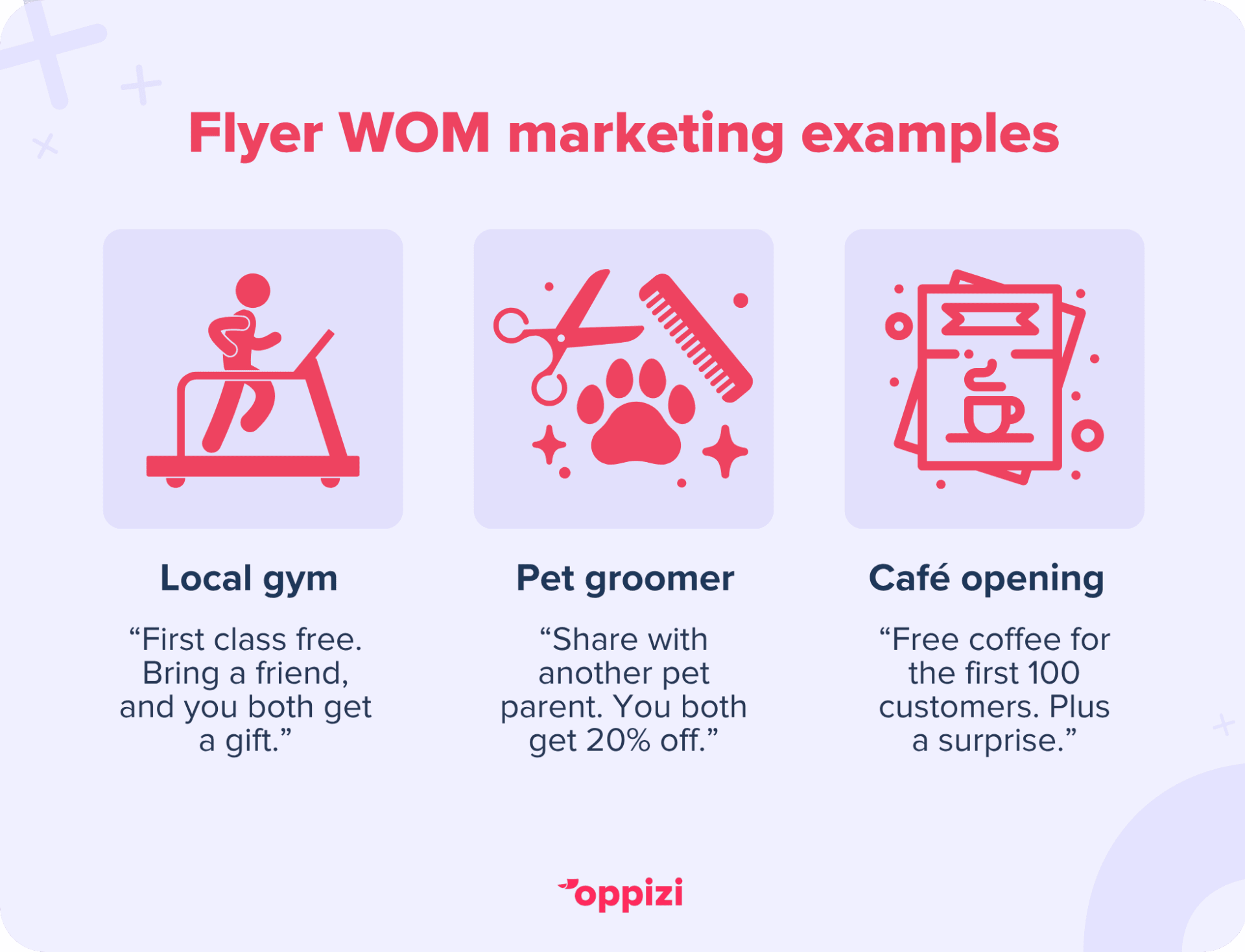 WOM marketing flyer examples