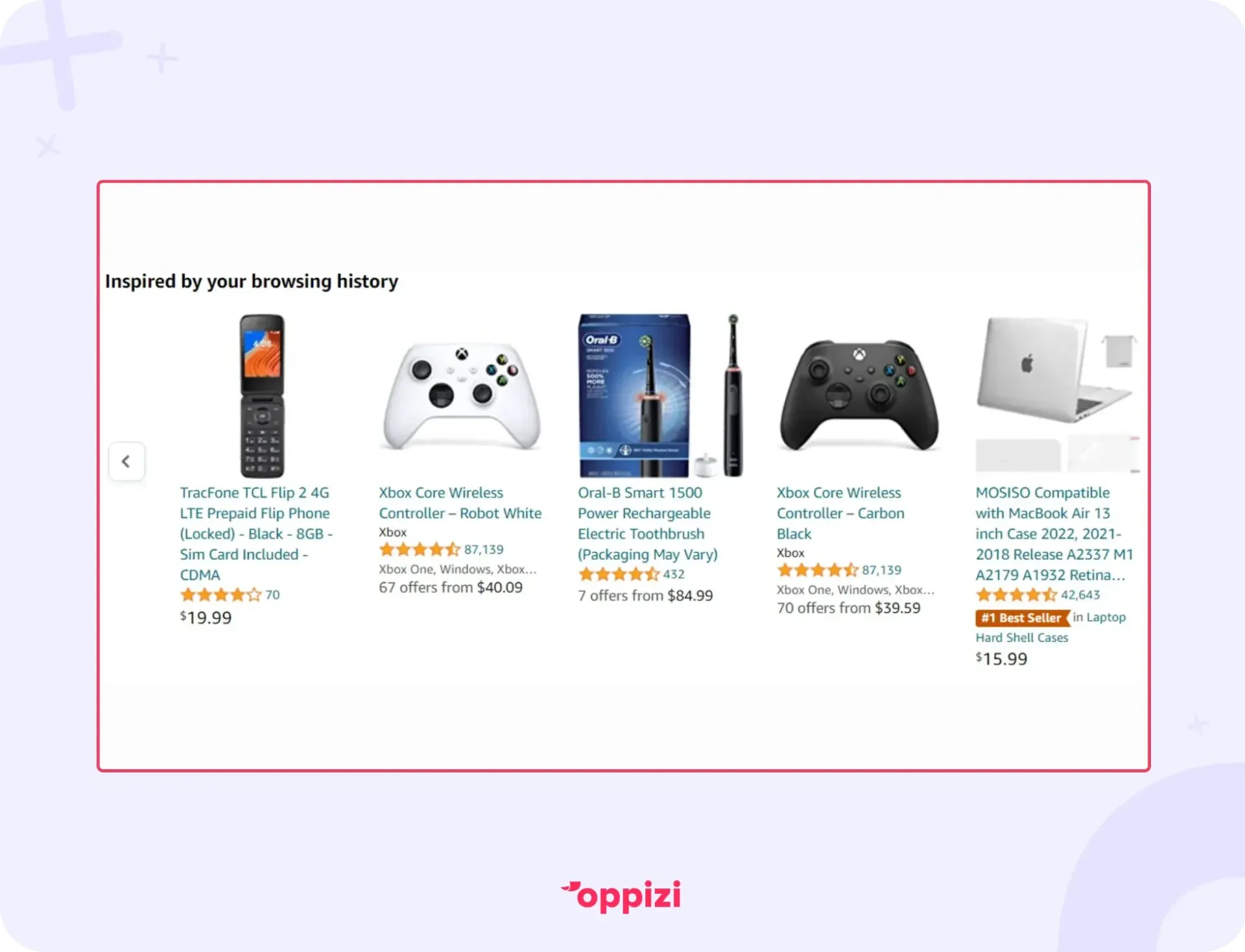 amazon inspired by browsing history