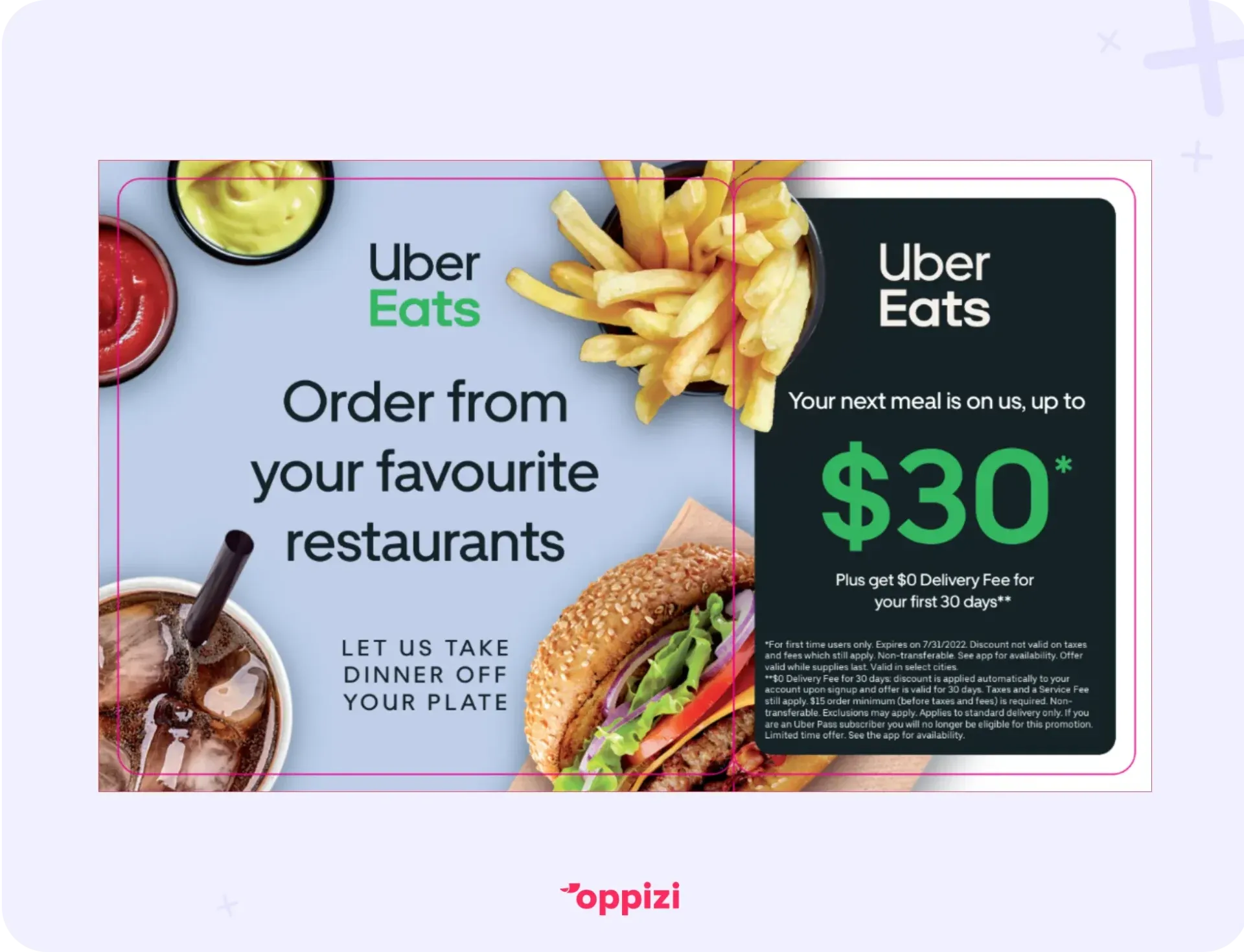 uber eet flyer voorbeeld