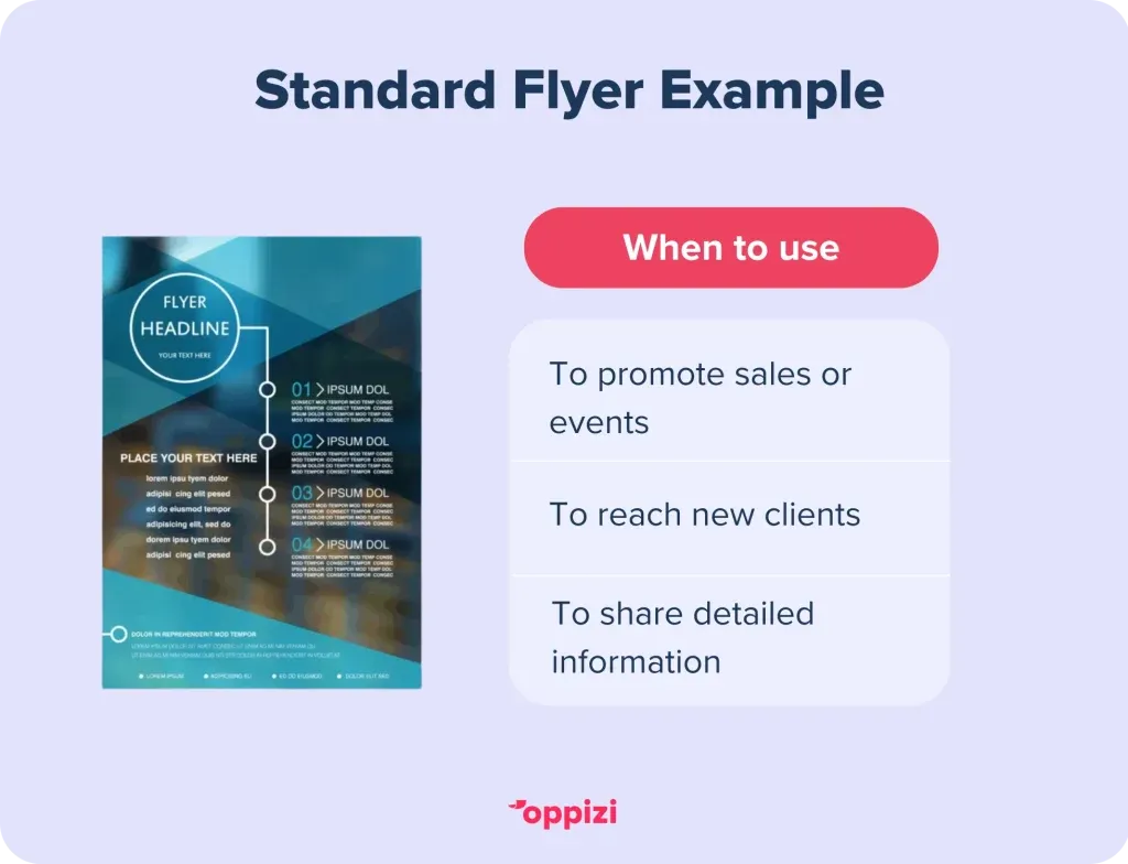 standaard flyer voorbeeld