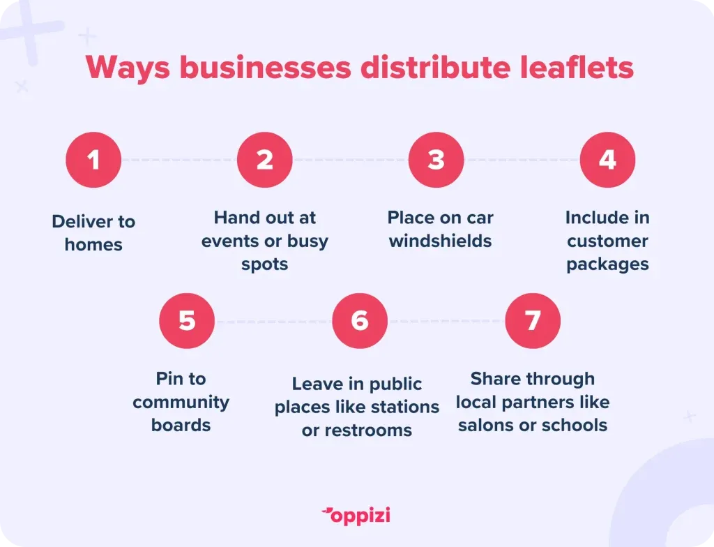 ways to hand out leaflets