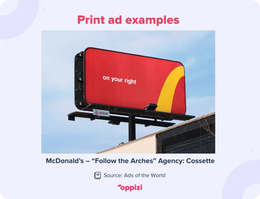 print ad examples - mcdonalds