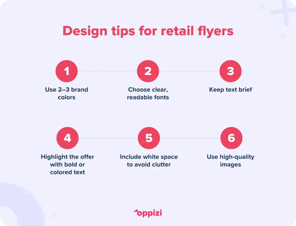 retail flyers design tips